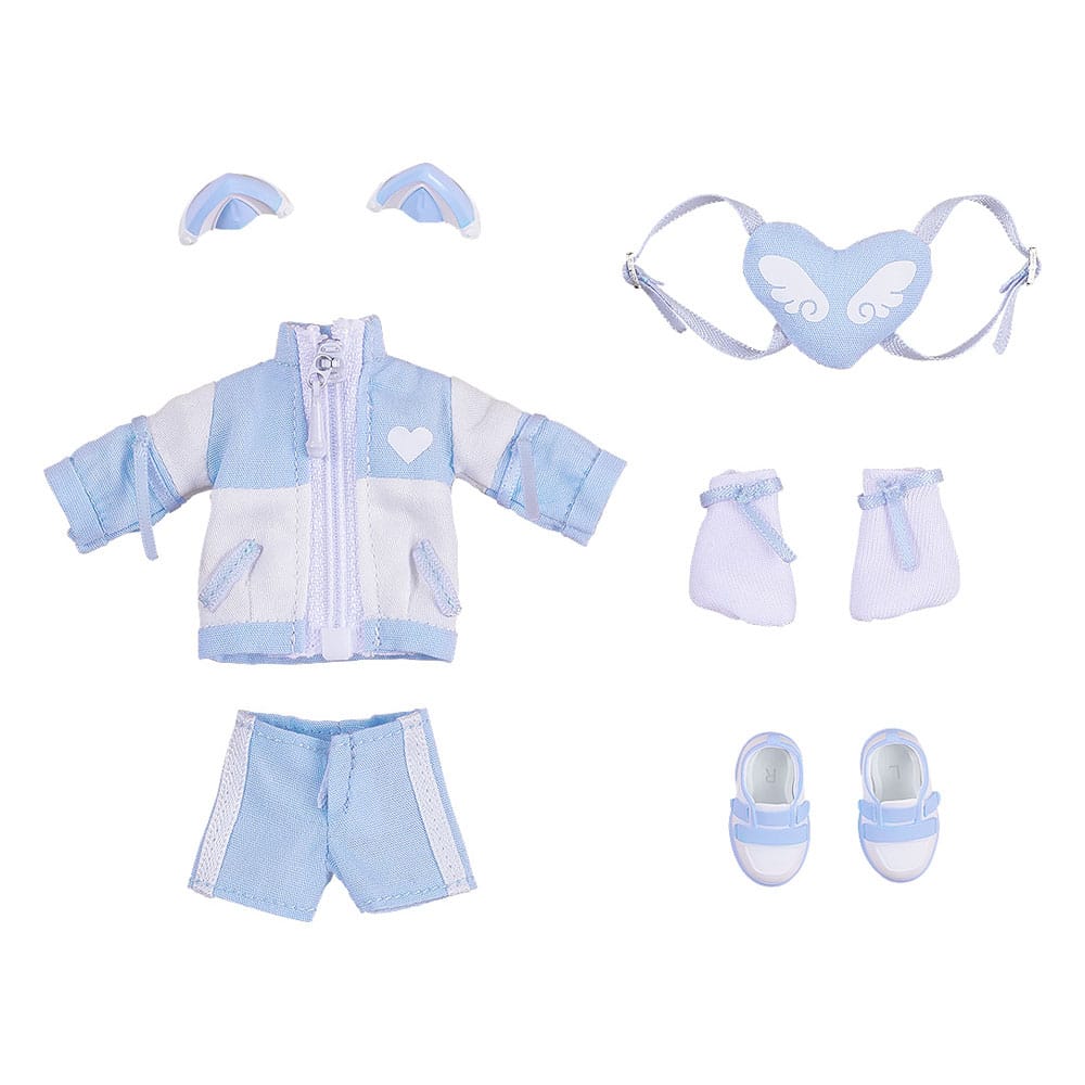 MADE TO ORDER Original Character Accessories for Nendoroid Doll Figures Outfit Set: Subculture Fashion Tracksuit (Blue) *SPECIAL PRICE*