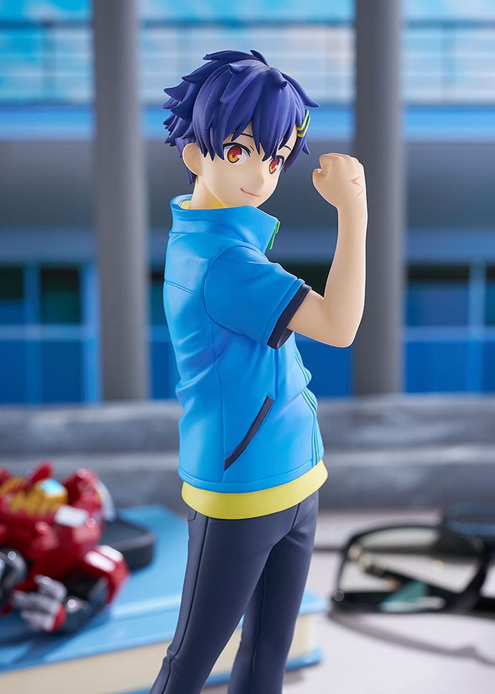 SU ORDINAZIONE Gridman Universe Pop Up Parade PVC Statue Yomogi Asanaka L Size 23 cm