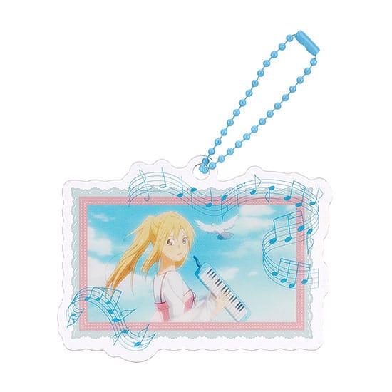 SU ORDINAZIONE Your Lie in April Acrylic Keychain Anime Scene D 8 cm