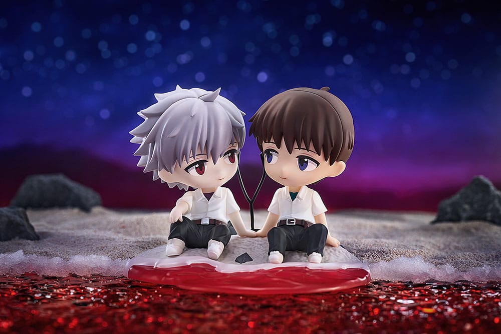 PREORDINE+ 04/2026 Rebuild of Evangelion Chibi Figure Shinji Ikari & Kaworu Nagisa 8 cm
