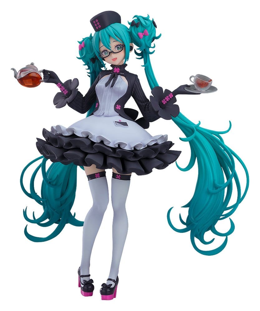 PREORDINE+ 12/2026 (NON CANCELLABILE) Character Vocal Series 01: Hatsune Miku Pop Up Parade Hatsune Miku: Glasses x Café Ver. 18 cm