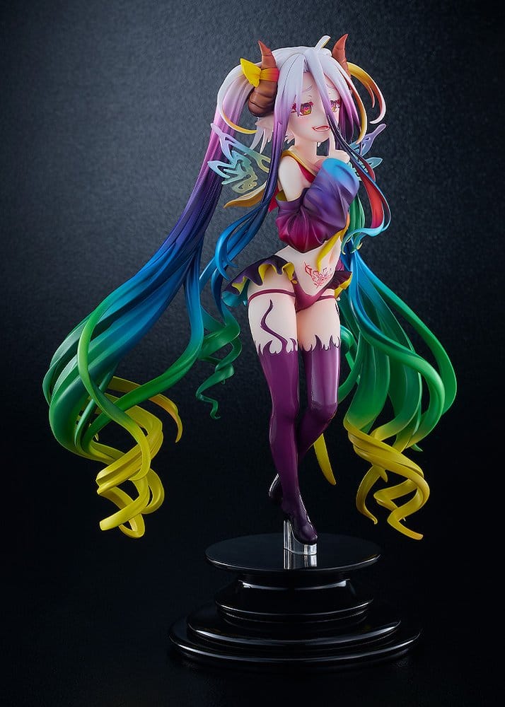 PREORDINE+ 09/2027 No Game No Life PVC Figure 1/7 Black Shiro 26 cm