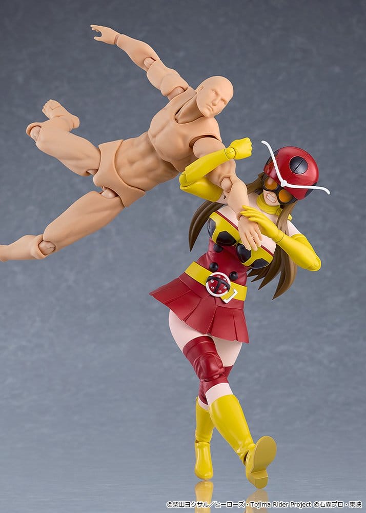 PREORDINE+ 08/2027 Tojima Wants to Be a Kamen Rider Figma Action Figure Yuriko Okada (Electro-Wave Human Tackle Ver.) 14 cm