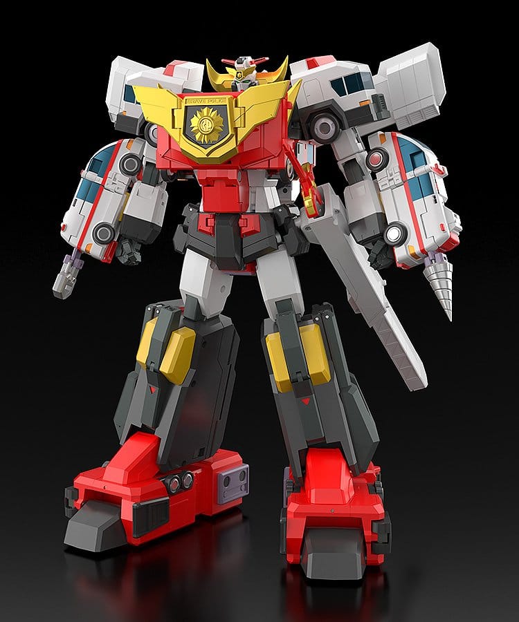 PREORDINE+ 12/2027 Brave Police J-Decker Action Figure The Gattai Duke Fire 25 cm