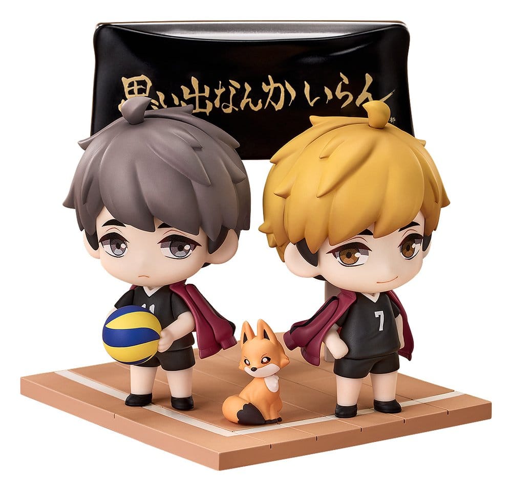 VORBESTELLUNG+ 06/2027 Haikyu!! Qset+ Mini Figuren 2er-Pack Atsumu Miya & Osamu Miya 8 cm