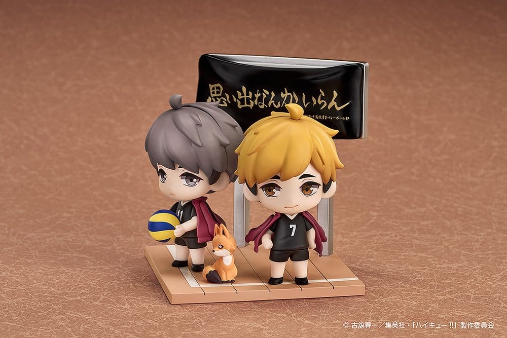 VORBESTELLUNG+ 06/2027 Haikyu!! Qset+ Mini Figuren 2er-Pack Atsumu Miya & Osamu Miya 8 cm