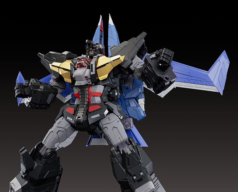 SU ORDINAZIONE Dancouga - Super Beast Machine God Diecast / PVC Action Figure The Gattai Black Wing 20 cm