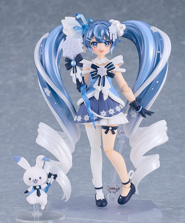 SU ORDINAZIONE Character Vocal Series 01: Hatsune Miku Figma Action Figure Snow Miku: Crystal Snow Ver. 13 cm