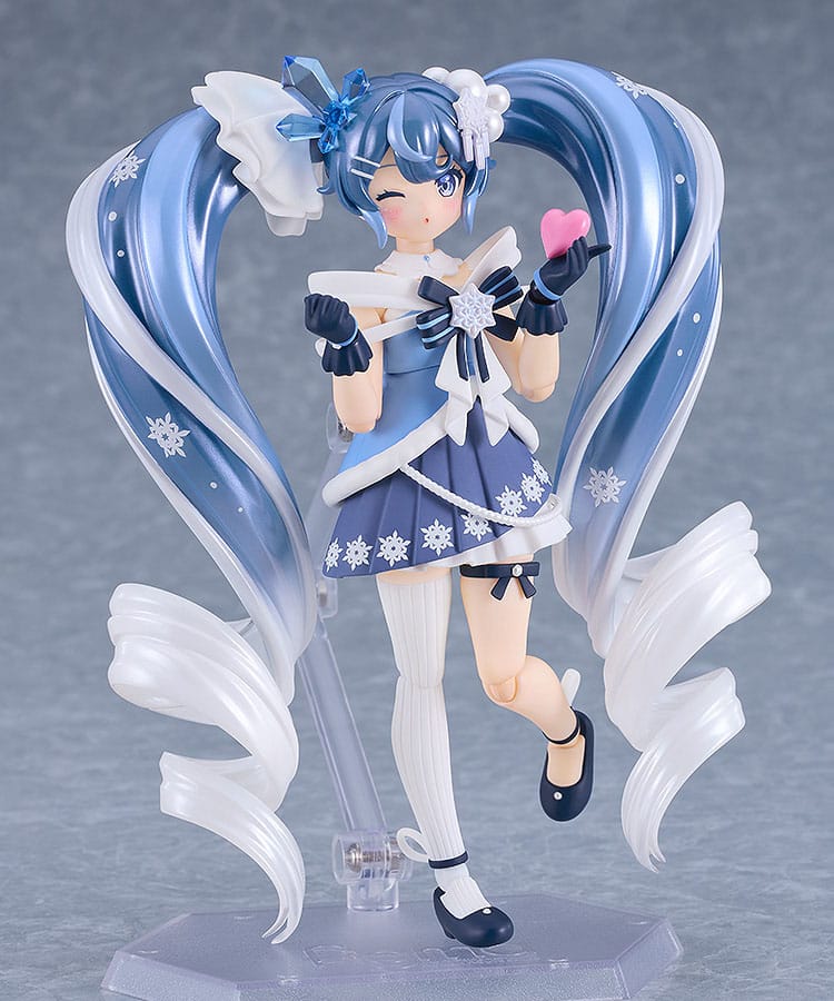 SU ORDINAZIONE Character Vocal Series 01: Hatsune Miku Figma Action Figure Snow Miku: Crystal Snow Ver. 13 cm