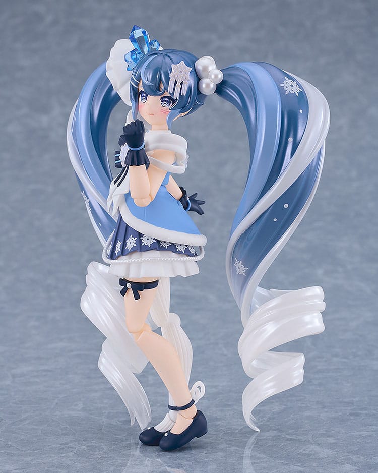 SU ORDINAZIONE Character Vocal Series 01: Hatsune Miku Figma Action Figure Snow Miku: Crystal Snow Ver. 13 cm