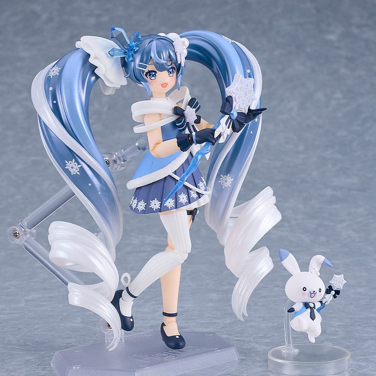 SU ORDINAZIONE Character Vocal Series 01: Hatsune Miku Figma Action Figure Snow Miku: Crystal Snow Ver. 13 cm
