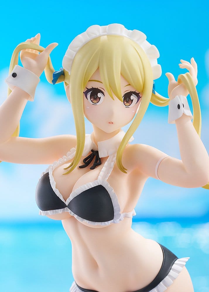 SU ORDINAZIONE Fairy Tail 100 Years Quest Beach Queens Pop Up Parade PVC Statue Lucy Heartfilia: Virgo Form Swimsuit Ver. L Size 23 cm