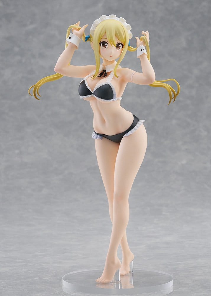 SU ORDINAZIONE Fairy Tail 100 Years Quest Beach Queens Pop Up Parade PVC Statue Lucy Heartfilia: Virgo Form Swimsuit Ver. L Size 23 cm