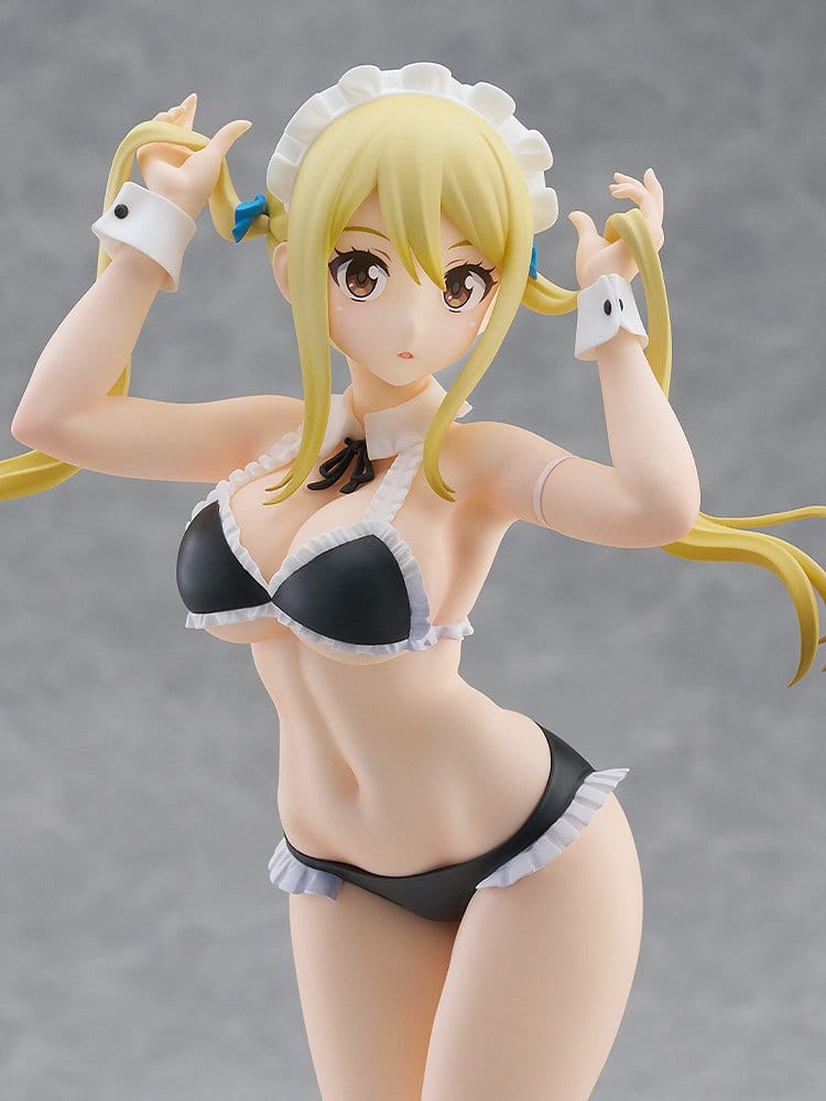 SU ORDINAZIONE Fairy Tail 100 Years Quest Beach Queens Pop Up Parade PVC Statue Lucy Heartfilia: Virgo Form Swimsuit Ver. L Size 23 cm