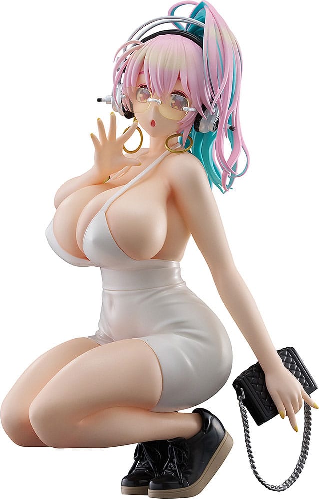 PREORDINE+ 09/2026 Super Sonico Pop Up Parade PVC Statue Super Sonico: 15th Mini Dress Ver. L Size 20 cm