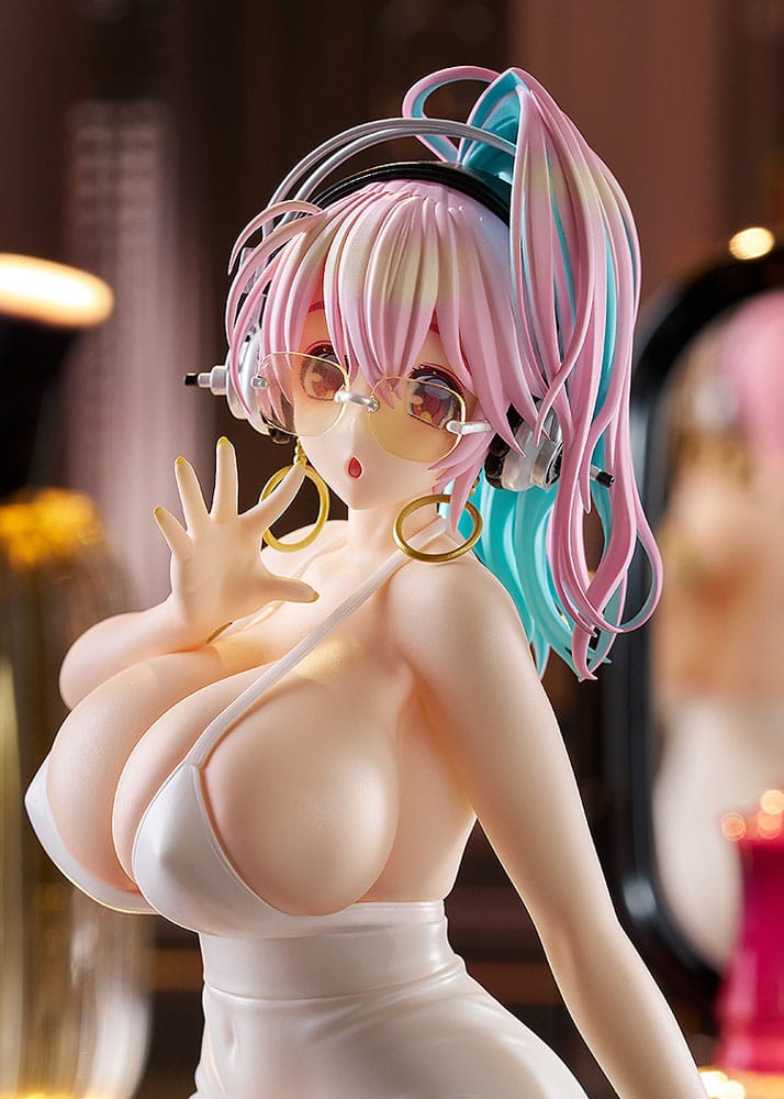 PREORDINE+ 09/2026 Super Sonico Pop Up Parade PVC Statue Super Sonico: 15th Mini Dress Ver. L Size 20 cm