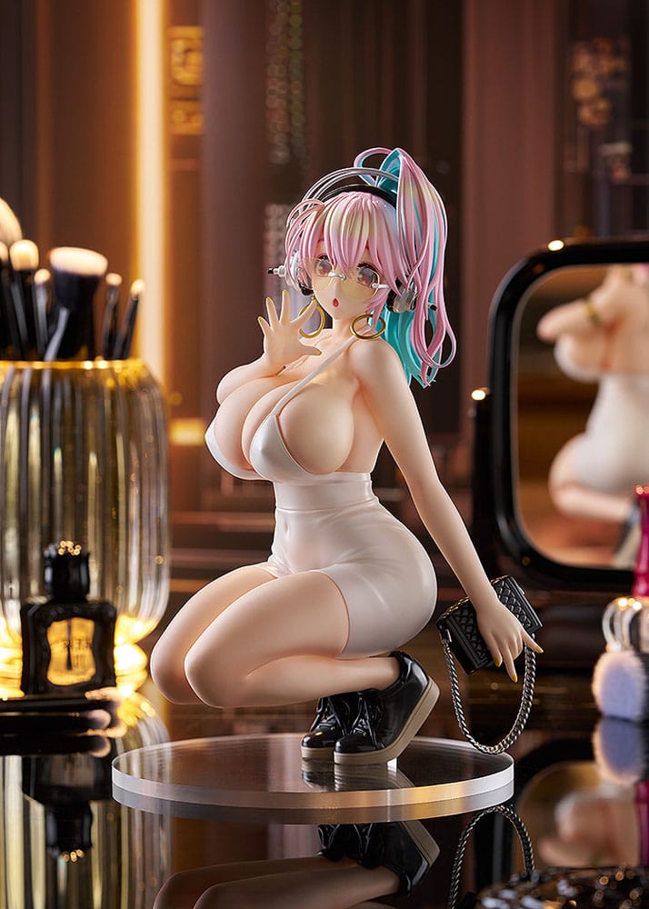 PREORDINE+ 09/2026 Super Sonico Pop Up Parade PVC Statue Super Sonico: 15th Mini Dress Ver. L Size 20 cm