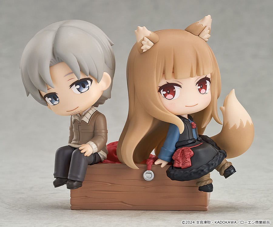SU ORDINAZIONE Spice and Wolf: Merchant Meets the Wise Wolf Mini Memory Mini Figure Lawrence & Holo 8 cm