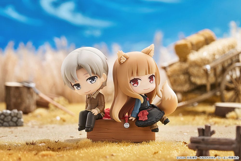 SU ORDINAZIONE Spice and Wolf: Merchant Meets the Wise Wolf Mini Memory Mini Figure Lawrence & Holo 8 cm