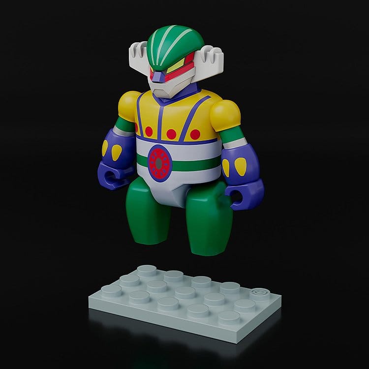 SU ORDINAZIONE Steel Jeeg Brickroid Action Figures 2-Pack Steel Jeeg: Pantheroid Set 5 cm