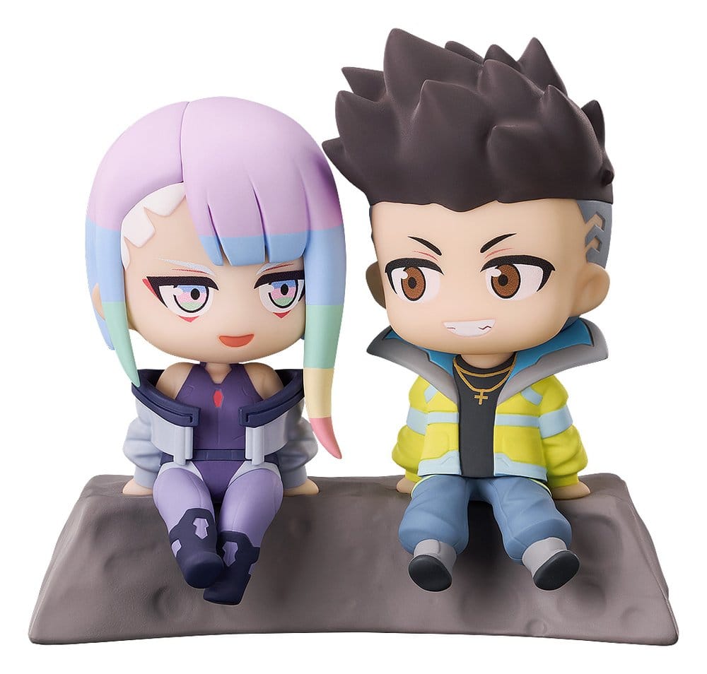 PREORDINE+ 06/2027 Cyberpunk: Edgerunners Qset+ PVC Figures 2-Pack David & Lucy 8 cm