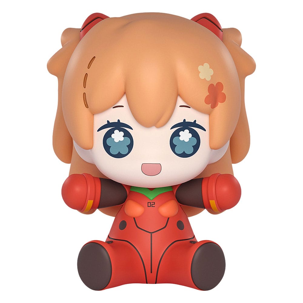 MADE TO ORDER Neon Genesis Evangelion: Rebuild of Evangelion Huggy Good Smile Chibi Figure Asuka Shikinami Langley: Plugsuit Ver. 7 cm