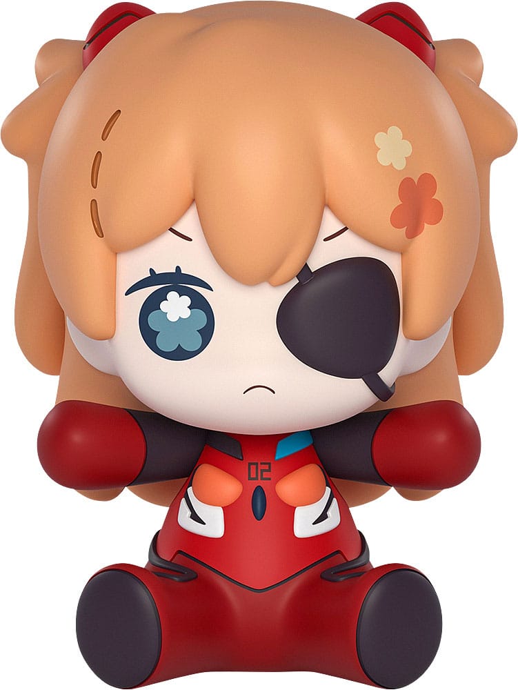 MADE TO ORDER Neon Genesis Evangelion: Rebuild of Evangelion Huggy Good Smile Chibi Figure Asuka Shikinami Langley: Eye Patch Ver. 7 cm *SPECIAL PRICE* SOLD OUT