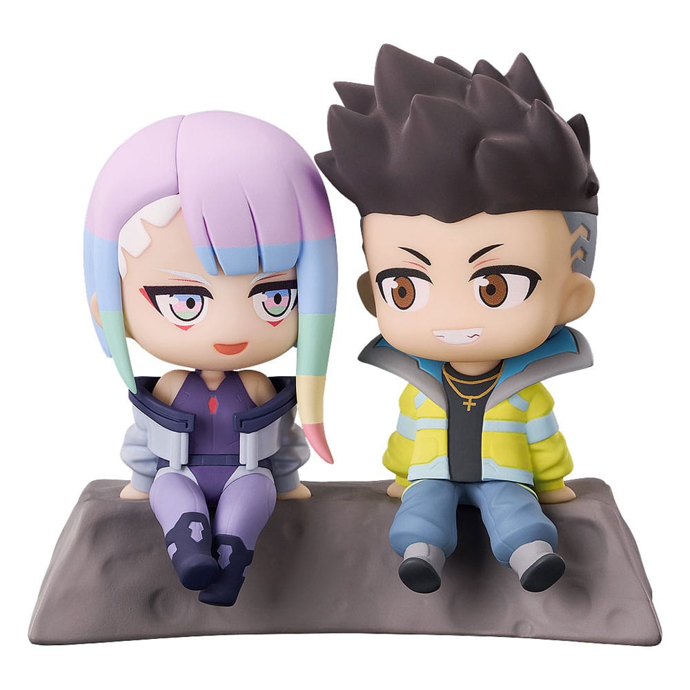 PREORDINE ESAURITO Cyberpunk: Edgerunners Mini-Figure 2-Pack Qset David & Lucy - To The Moon 8 cm
