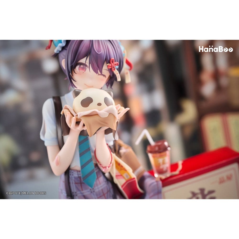 PREORDINE+ 10/2027 Original Character PVC Figure 1/6 Panda Nikuman-chan Deluxe Edition 26 cm