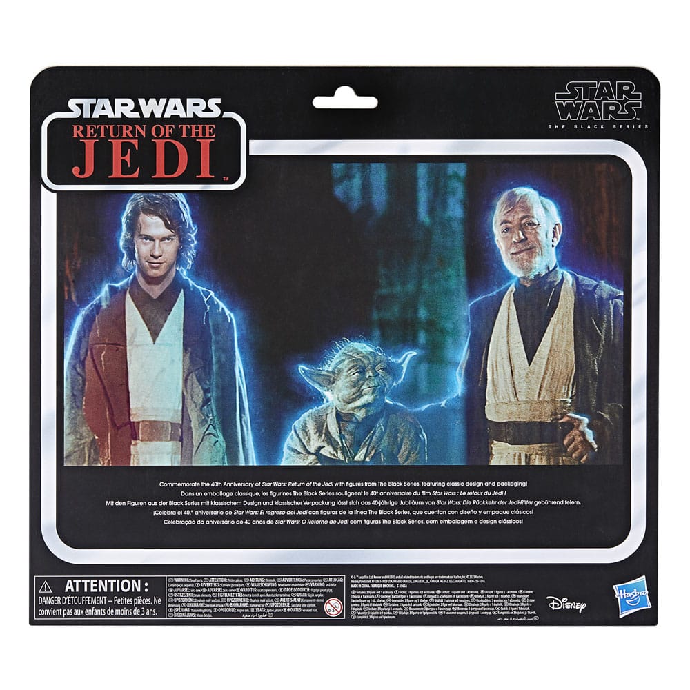🧪 LAB | SU ORDINAZIONE Star Wars Episode VI Black Series Action Figure 3-Pack Force Spirits 15 cm
