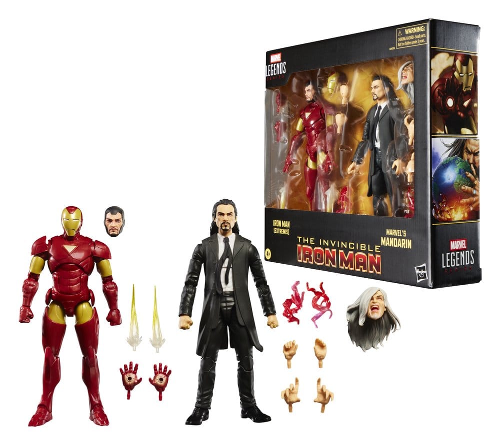 🧪 LAB | SU ORDINAZIONE Marvel Legends Action Figure 2-Pack Iron Man (Extremis) & Marvel's Mandarin 15 cm
