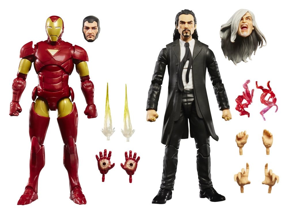 🧪 LAB | SU ORDINAZIONE Marvel Legends Action Figure 2-Pack Iron Man (Extremis) & Marvel's Mandarin 15 cm