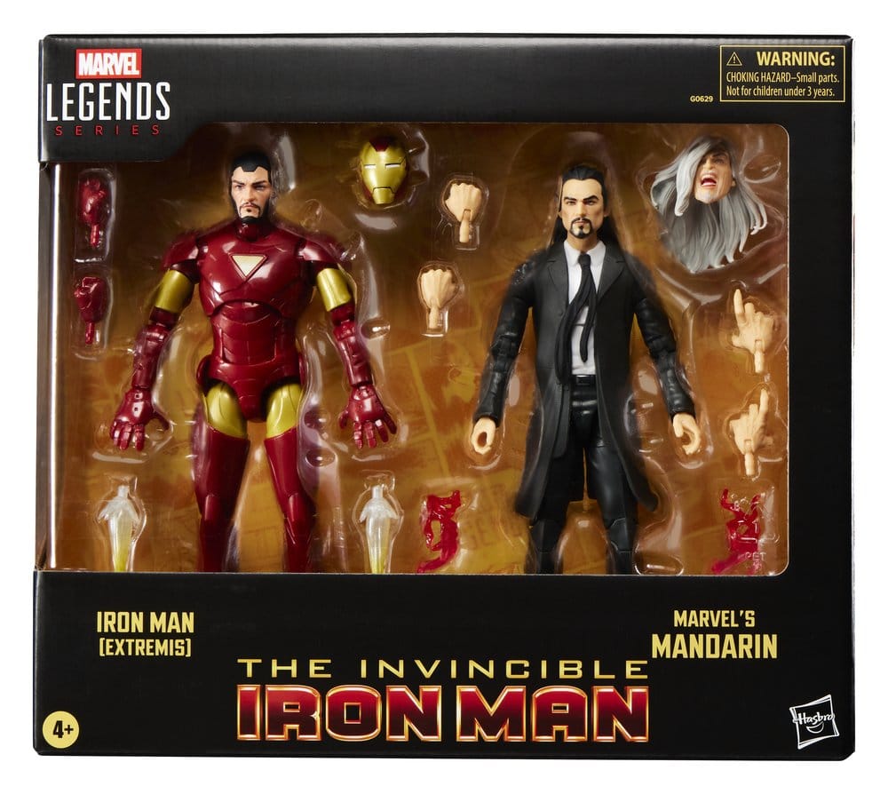 🧪 LAB | SU ORDINAZIONE Marvel Legends Action Figure 2-Pack Iron Man (Extremis) & Marvel's Mandarin 15 cm