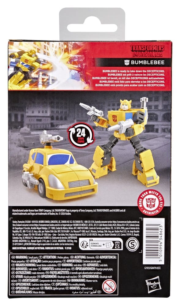 🧪 LAB | SU ORDINAZIONE Transformers: Devastation Studio Series Deluxe Class Action Figure Bumblebee 11 cm