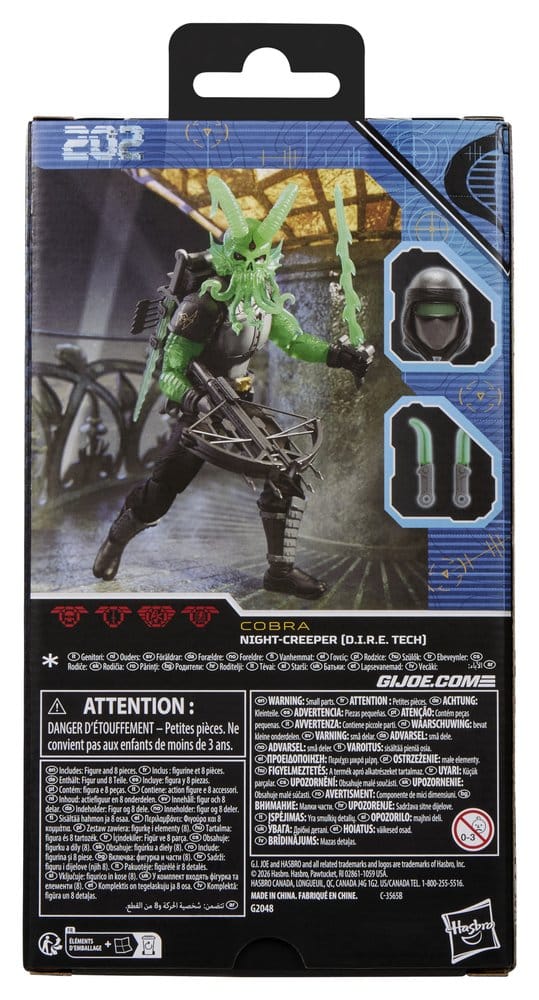 🧪 LAB | SU ORDINAZIONE G.I. Joe Classified Series Action Figure #202 Night-Creeper (D.I.R.E. Tech) 15 cm