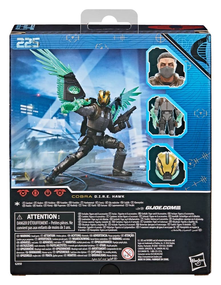 🧪 LAB | PREORDINE+ 12/2026 G.I. Joe Classified Series Action Figure #225 D.I.R.E. Hawk (Dread-Inducing Responsive Energy) 15 cm