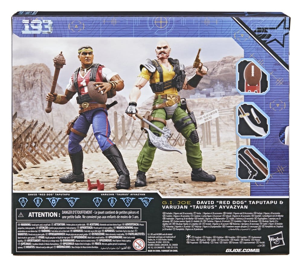 🧪 LAB | SU ORDINAZIONE G.I. Joe Classified Series Action Figure 2-Pack #193 David "Red Dog" Taputapu & Varujan "Taurus" Ayvazyan 15 cm