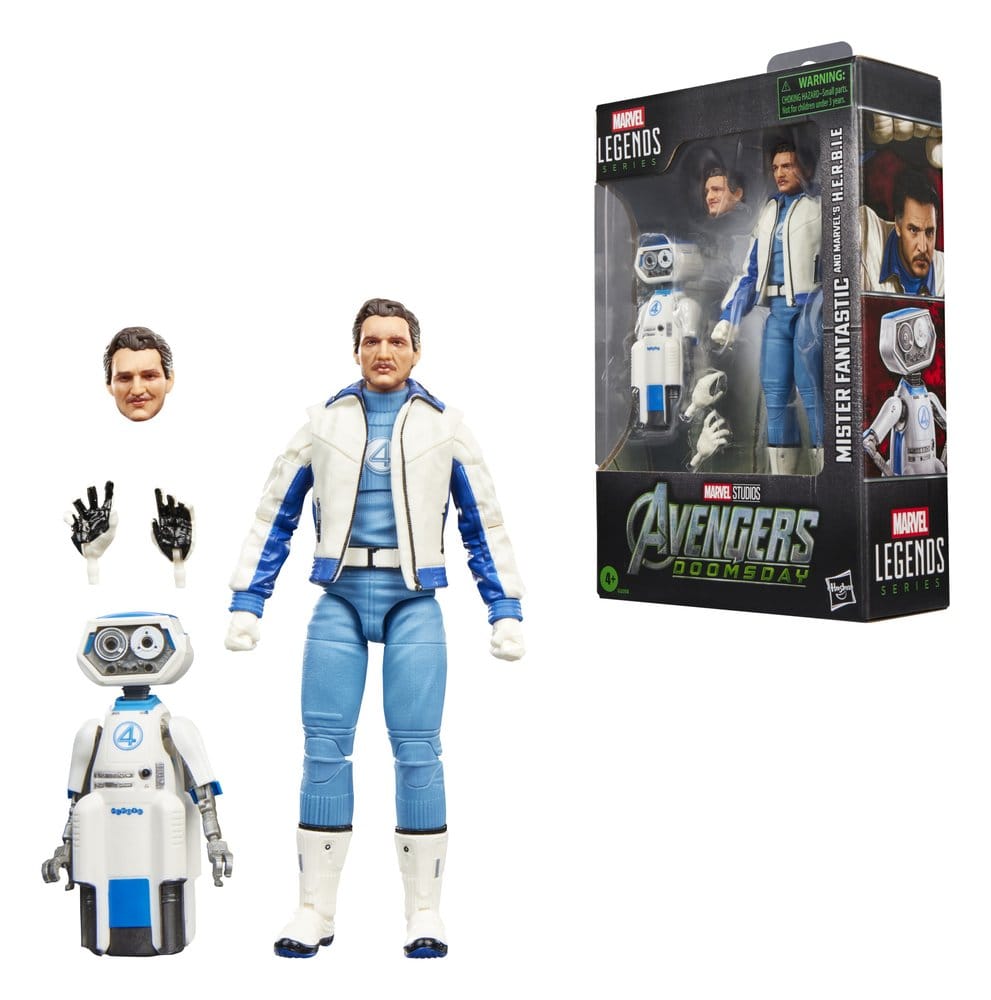 🧪 LAB | PREORDINE+ 12/2026 Avengers: Doomsday Marvel Legends Action Figure 2-Pack Mister Fantastic & Marvel's H.E.R.B.I.E. 15 cm