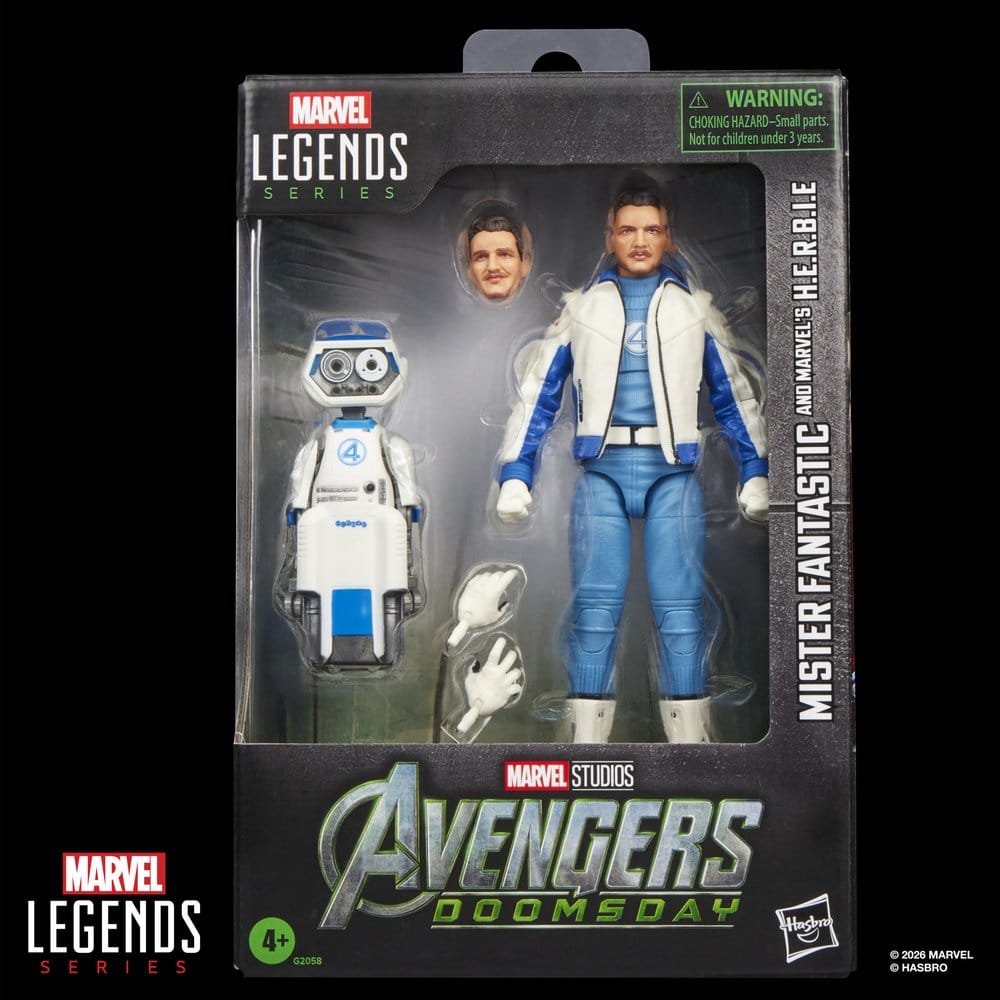 🧪 LAB | PREORDINE+ 12/2026 Avengers: Doomsday Marvel Legends Action Figure 2-Pack Mister Fantastic & Marvel's H.E.R.B.I.E. 15 cm