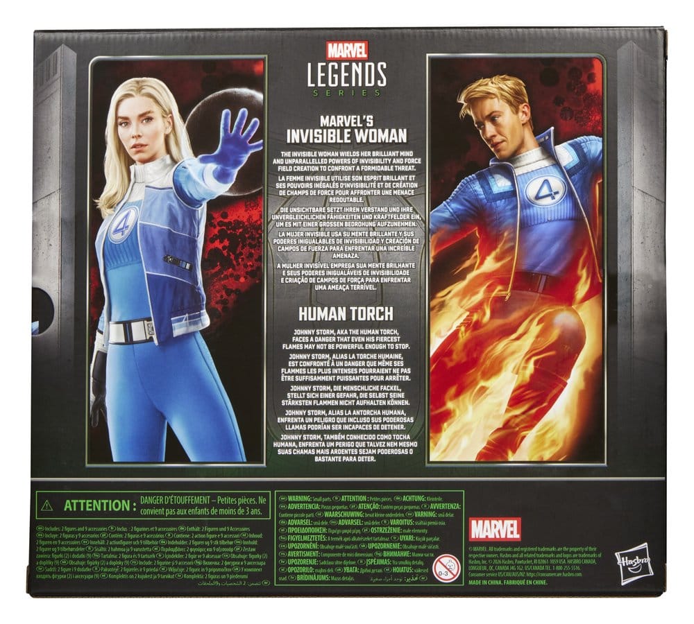 🧪 LAB | PREORDINE+ 12/2026 Avengers: Doomsday Marvel Legends Action Figure 2-Pack Marvel's Invisible Woman & Human Torch 15 cm