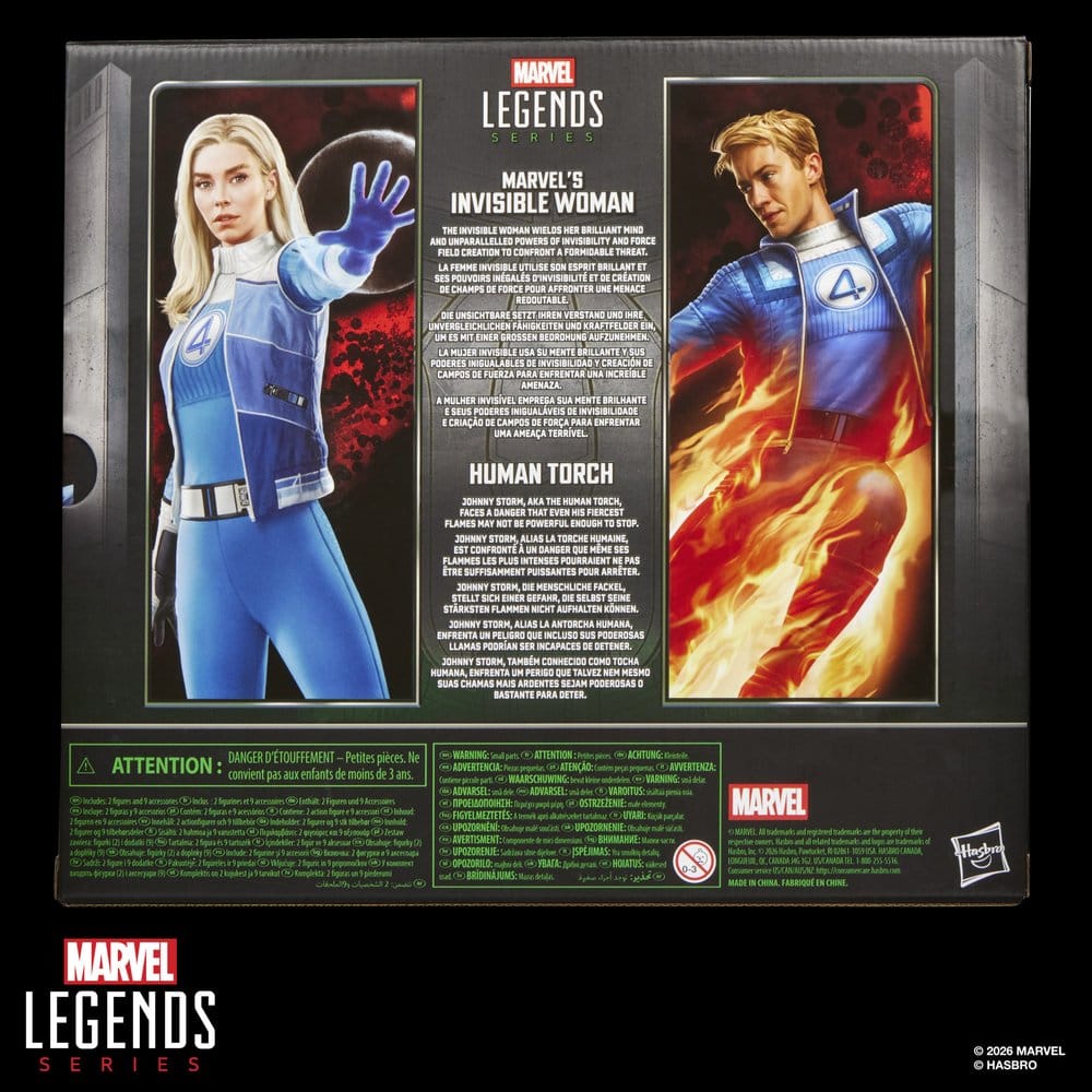 🧪 LAB | PREORDINE+ 12/2026 Avengers: Doomsday Marvel Legends Action Figure 2-Pack Marvel's Invisible Woman & Human Torch 15 cm
