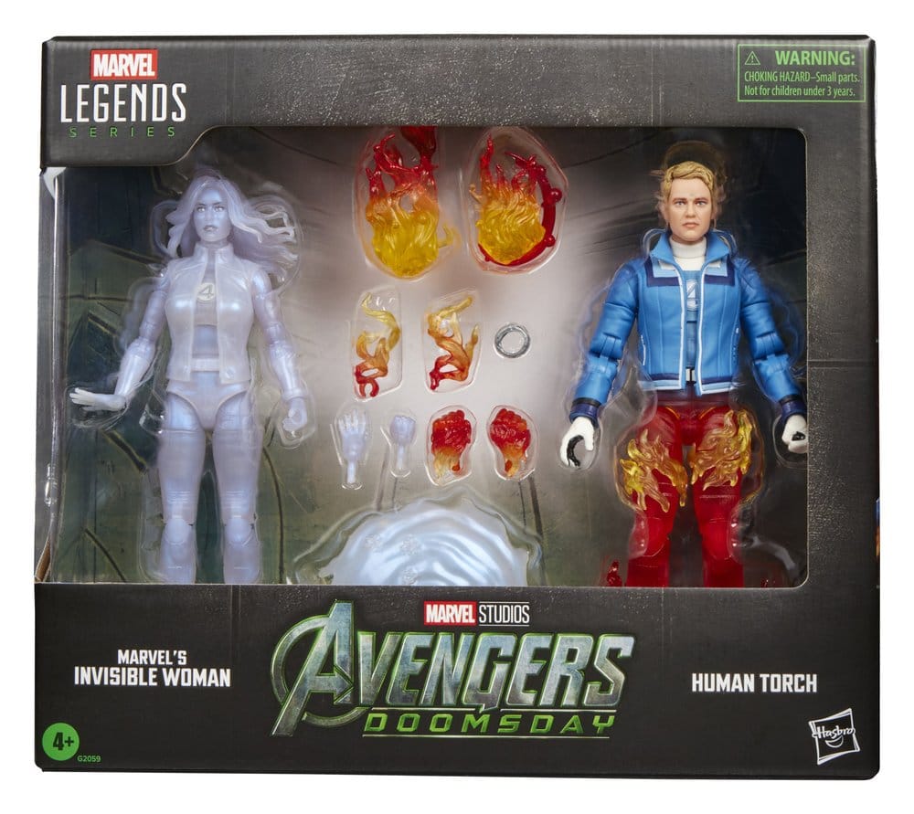 🧪 LAB | PREORDINE+ 12/2026 Avengers: Doomsday Marvel Legends Action Figure 2-Pack Marvel's Invisible Woman & Human Torch 15 cm