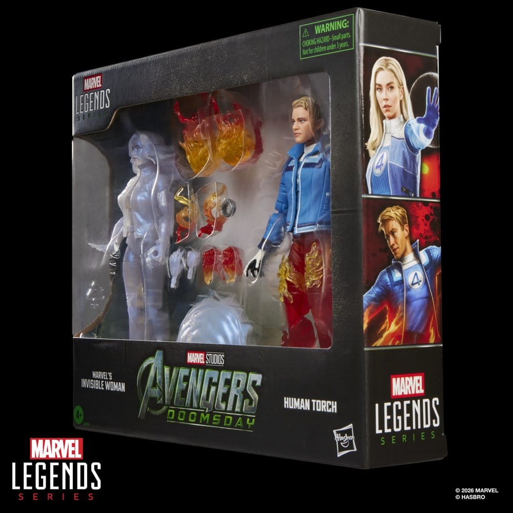 🧪 LAB | PREORDINE+ 12/2026 Avengers: Doomsday Marvel Legends Action Figure 2-Pack Marvel's Invisible Woman & Human Torch 15 cm