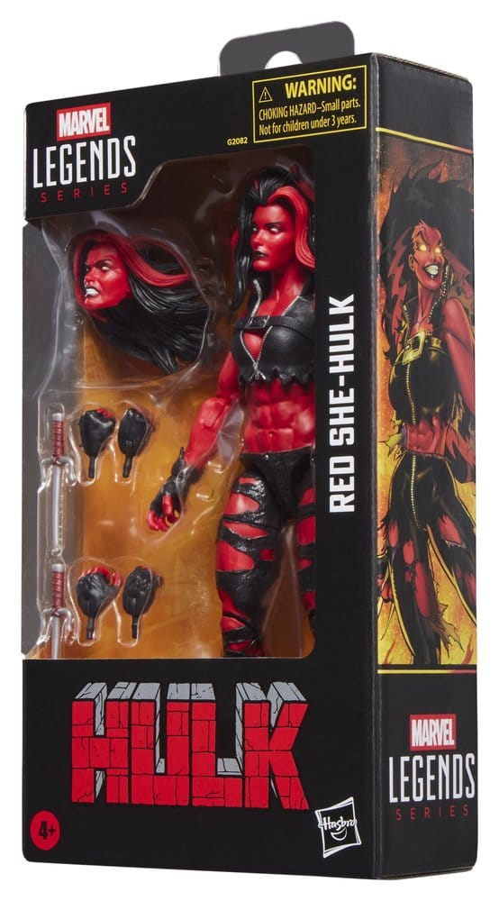 🧪 LAB | SU ORDINAZIONE Hulk Marvel Legends Action Figure Red She-Hulk 15 cm