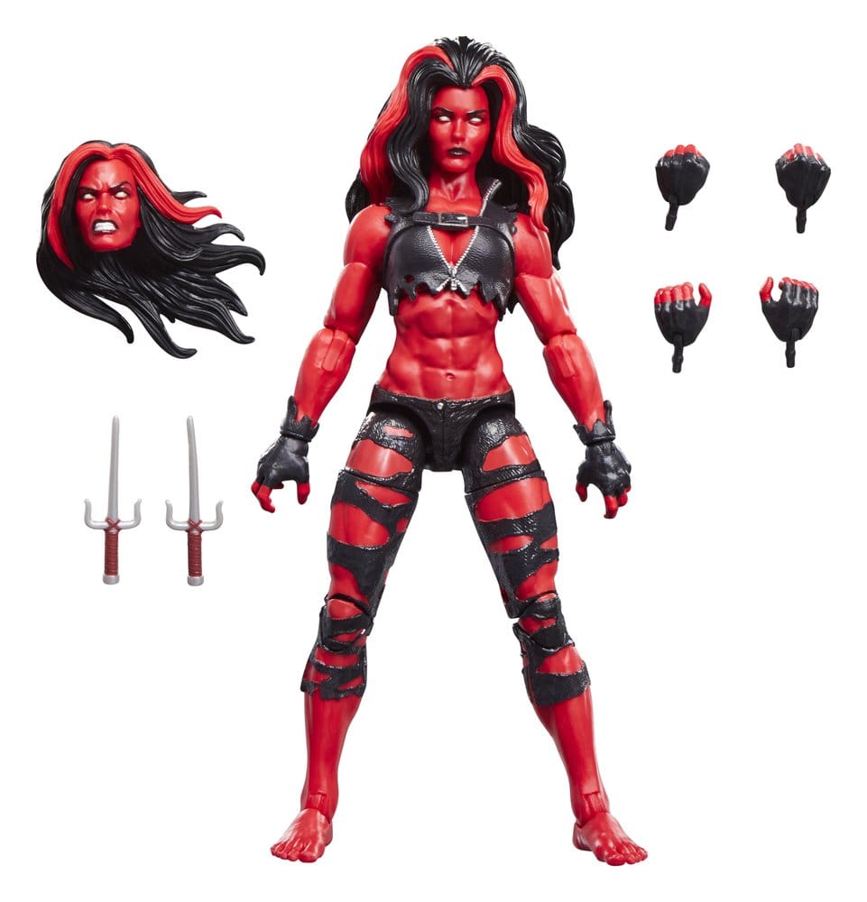 🧪 LAB | SU ORDINAZIONE Hulk Marvel Legends Action Figure Red She-Hulk 15 cm