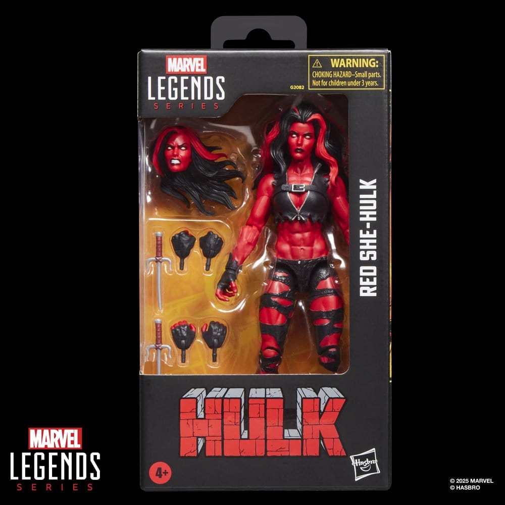 🧪 LAB | SU ORDINAZIONE Hulk Marvel Legends Action Figure Red She-Hulk 15 cm