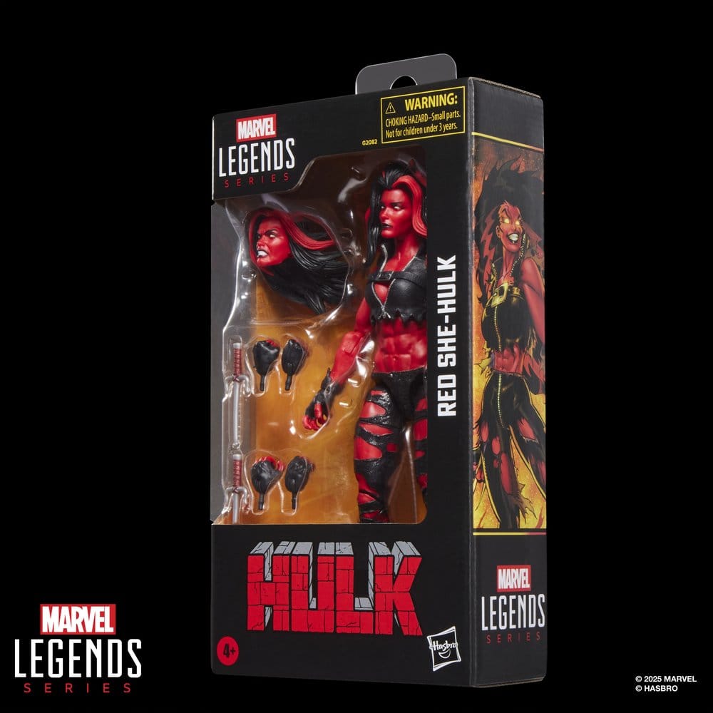 🧪 LAB | SU ORDINAZIONE Hulk Marvel Legends Action Figure Red She-Hulk 15 cm