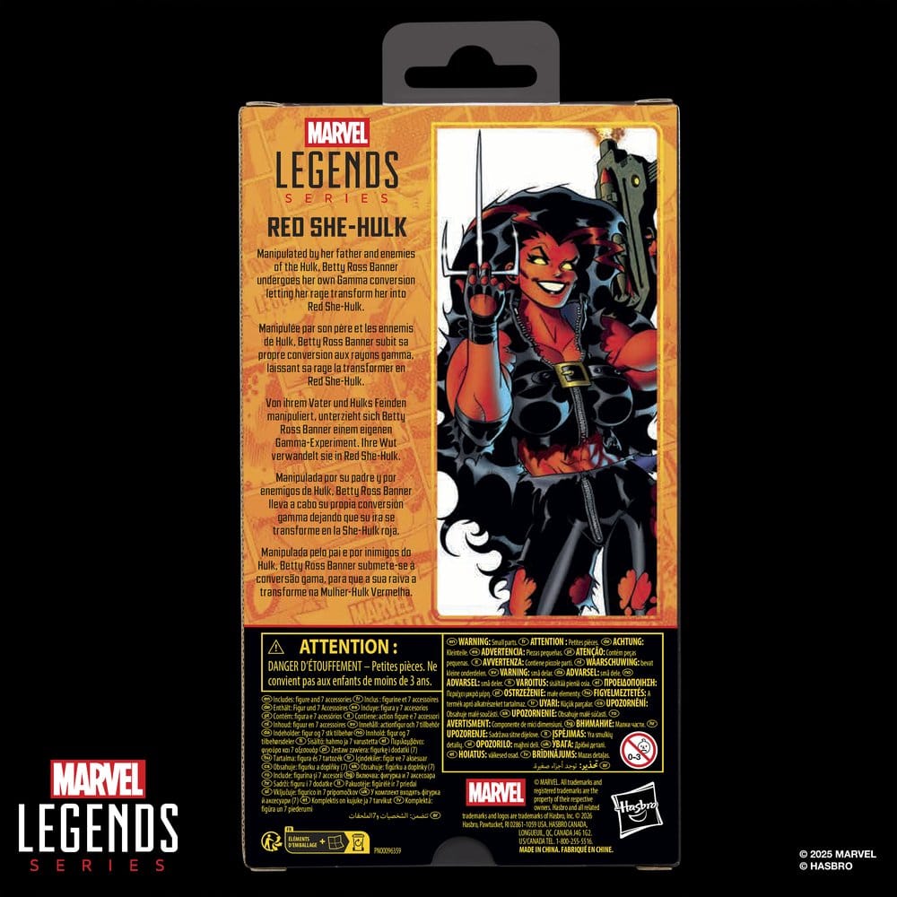 🧪 LAB | SU ORDINAZIONE Hulk Marvel Legends Action Figure Red She-Hulk 15 cm