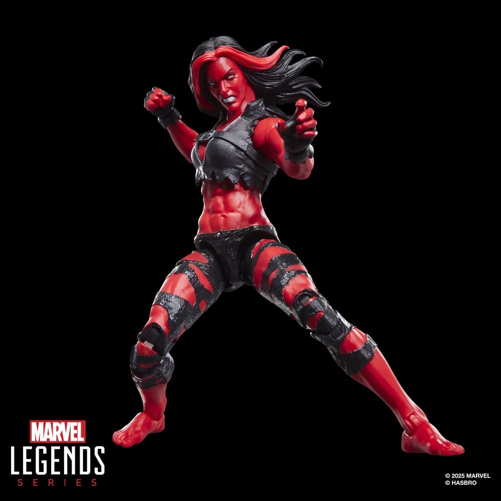 🧪 LAB | SU ORDINAZIONE Hulk Marvel Legends Action Figure Red She-Hulk 15 cm