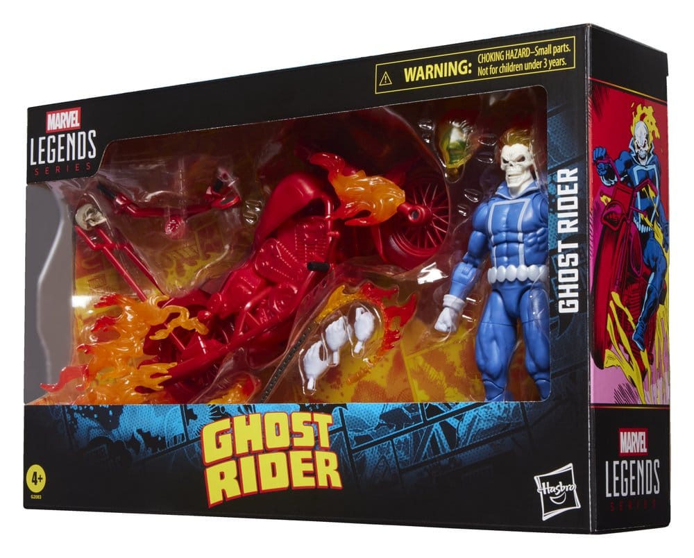 🧪 LAB | PREORDINE+ 12/2026 Ghost Rider Marvel Legends Action Figure Johnny Blaze with Motorcycle 15 cm